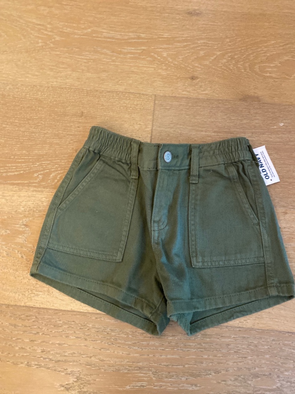 Green jean shorts from old navy